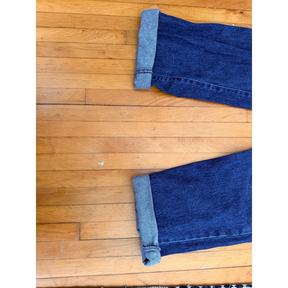 Vintage Guess Jeans Mens 32 Dark Wash Straight Leg High Rise Denim Made in USA - Picture 4 of 5